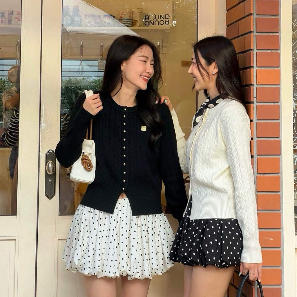 [ส่งต่อ] Mabel Cardigan - Everymay เสื้อคาดิแกน แขนยาว black