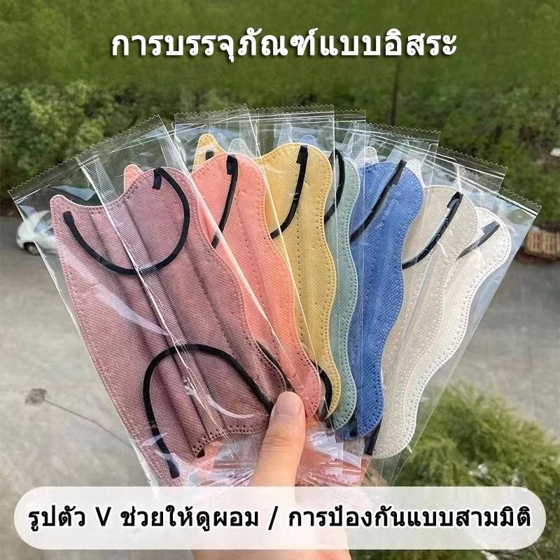 หน้ากากอนามัย 3D ทรงปีกผีเสื้อ ระบายอากาศ ป้องกันรอบดวงตา แบบใช้ครั้งเดียว thumbnail 5
