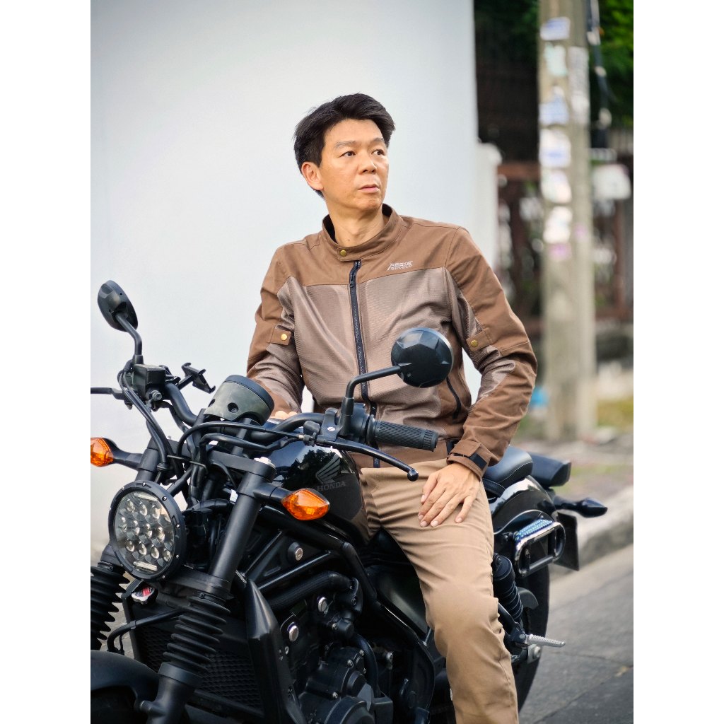 เสื้อการ์ด AEGIS SHiELD รุ่น North wind V2 สีน้ำตาล เสื้อแจ็คเก็ตการ์ด 7 จุด