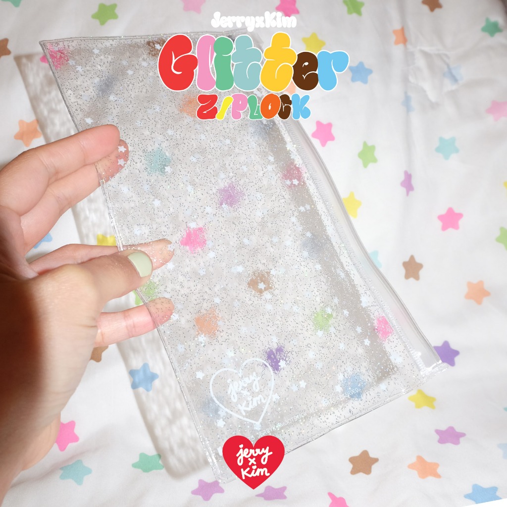 JerryxKim Glitter Ziplock แค่ถุงซิปล็อคเท่านั้น