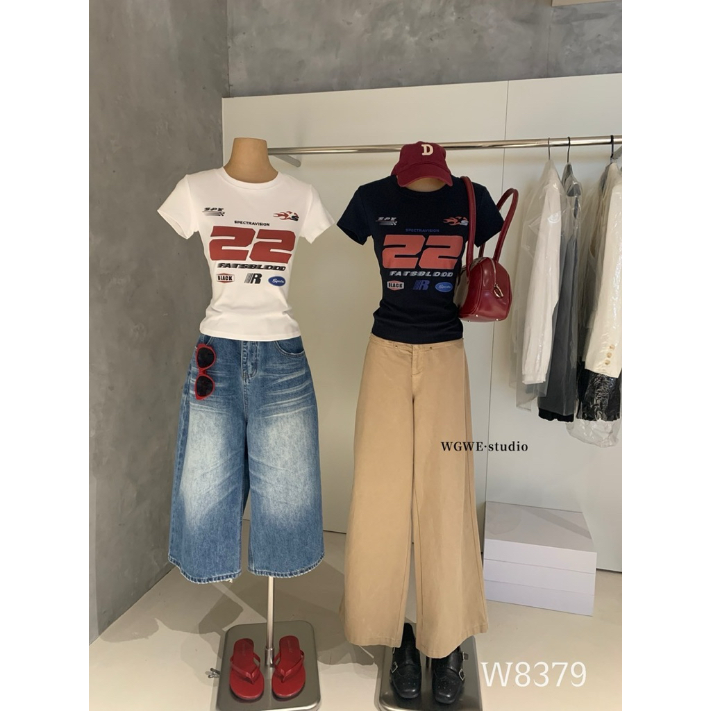 W8379 เสื้อแฟชั่น Tag🇰🇷🛍️WGWE - รูปที่ 5