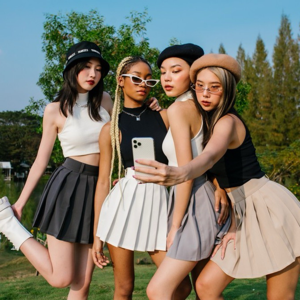 กระโปรงเทนนิส มือสอง what she wear