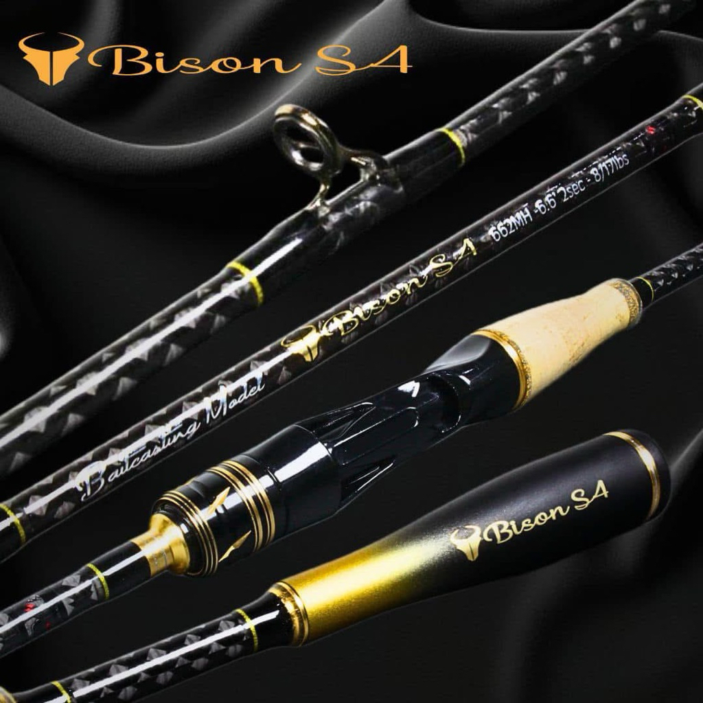 คันเบ็ดตกปลา คันตีเหยื่อปลอม Bison S4