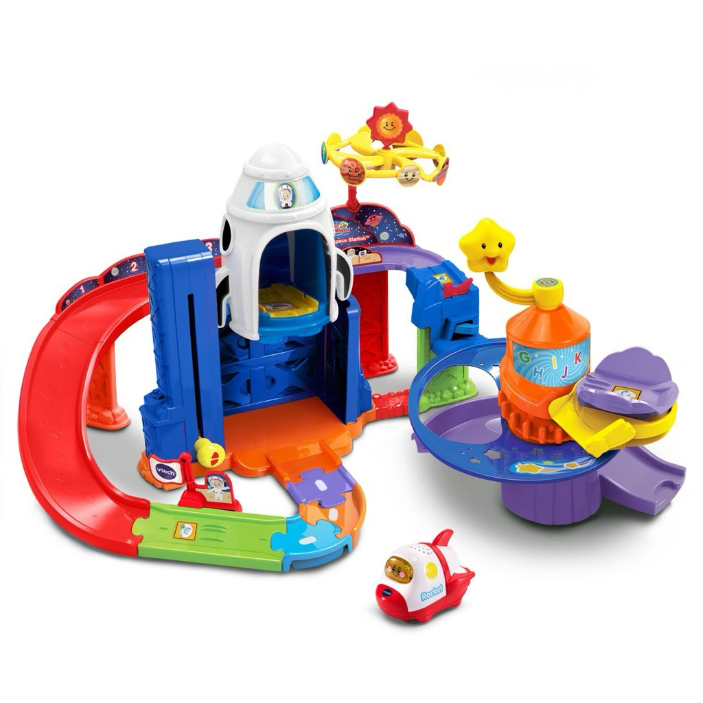 รางรถวีเทค - สถานีอวกาศระเบิด VTech Go! Go! Smart Wheels Blast-Off Space Station มือสอง😍