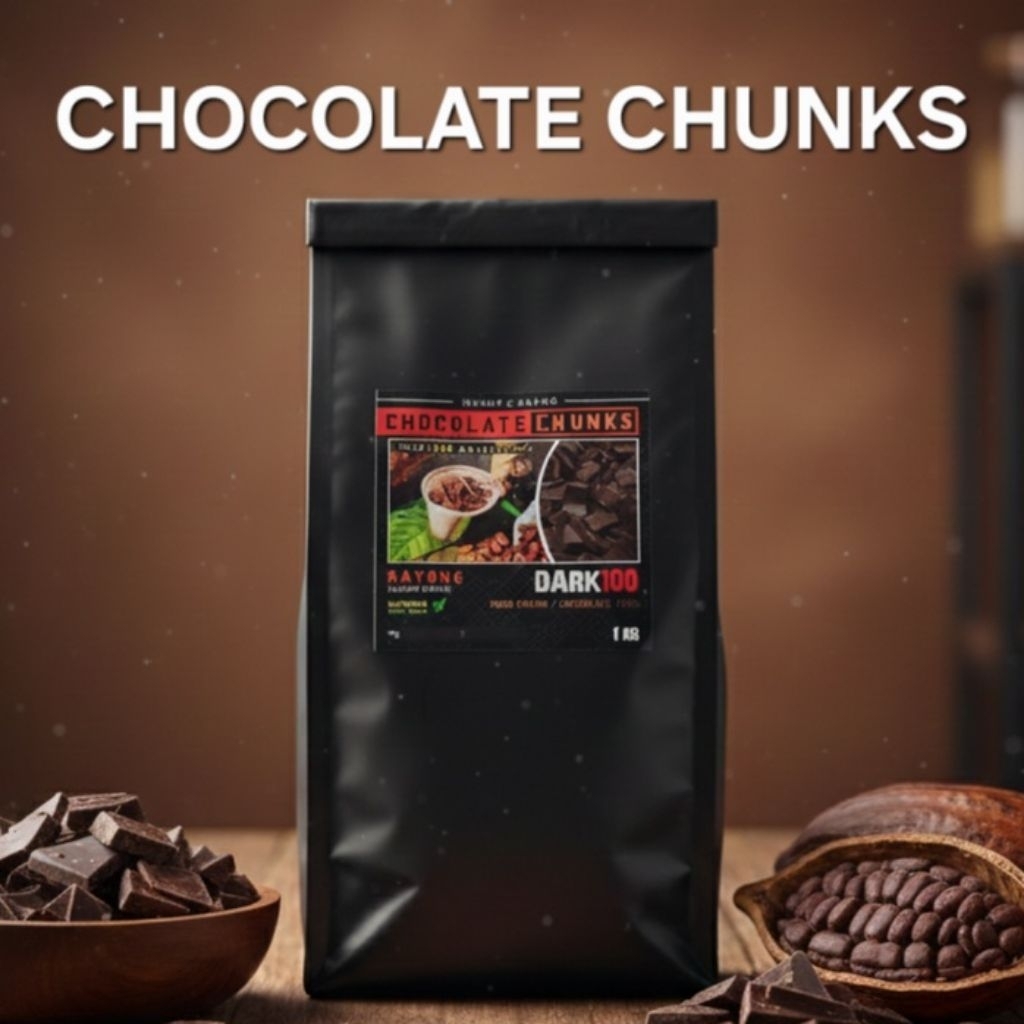 Craft chocolate chunks ช็อกโกแลตบาร์ก้อนเล็ก ชงได้ ทานเล่นได้ [ Rayong Origin ]
