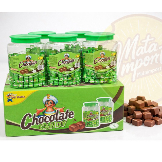 [ยกลัง] ลูกอม ช็อกโกแลตอัดเม็ด Candy choco cube 1 ลัง 12กระปุก รุ่น180เม็ด (1ลังต่อ1ออเดอร์ ป้องกันสินค้าเสียหาย)