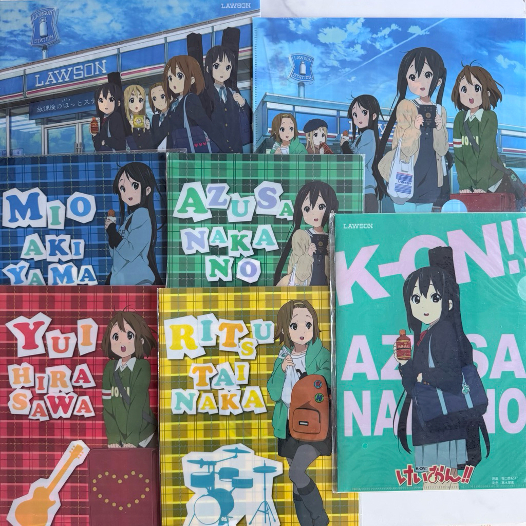🔥พร้อมส่ง🔥🍀Update 6/4🍀แฟ้ม A4 ลายอนิเมะ K-On! | เค-อง! ก๊วนดนตรีแป๋วแหวว มือ 1 ในซีล