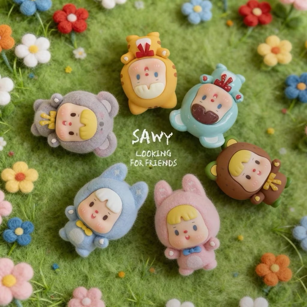 13 Toyz4Fun: SAWY Bubble Looking for Friends mini แบบสุ่ม ลุ้นSecret/สีพิ พร้อมส่งด่วน อุปกรณ์เสริมกระเป๋า
