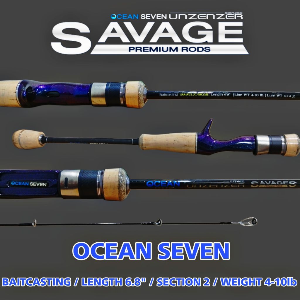 เบ็ดซีรีส์ระดับพรีเมียมจากแบรนด์ Ocean Seven รุ่น Savage Unzenzer