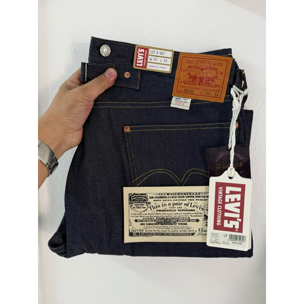 Levi’s 501xx ริมแดง LVC 1933 Made in Japan , Size W36 L34 (ขนาดจริงดูตรงรายละเอียดสินค้า)
