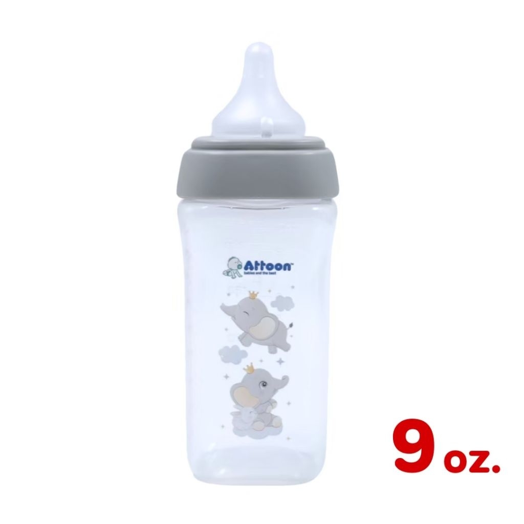 ATTOON ขวดนมคอกว้าง ทรงสี่เหลี่ยม 5/9 oz. รุ่น Antichoke ไม่ดูดไม่ไหล จุกกากบาท - รูปที่ 7