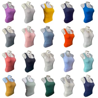 เสื้อกล้ามคอยู เต็มตัว (ผ้าคอตตอน) ผ้าสวยผ้ายืดทรงสวยฮิตตรงป…