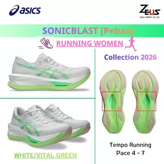 ASICS SONICBLAST รองเท้าวิ่งผู้หญิง [Running Women] แบบTempo / Daily training เบา ระบายอากาศดี ยาง ASICSGRIP
