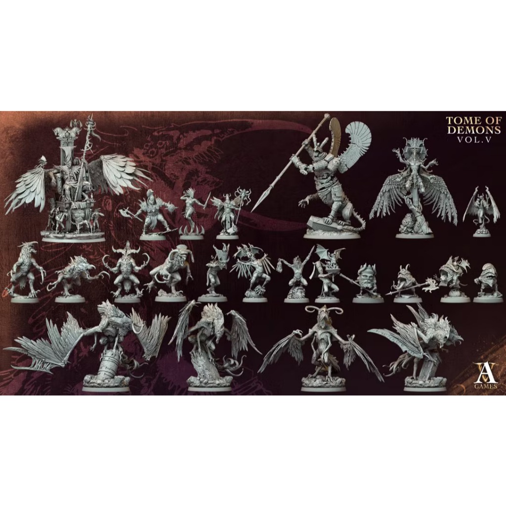 Tome of Demons Vol. V - โมเดลสำหรับ DnD miniature,[Made to order ส่งพัสดุภายใน 1-3 วัน]