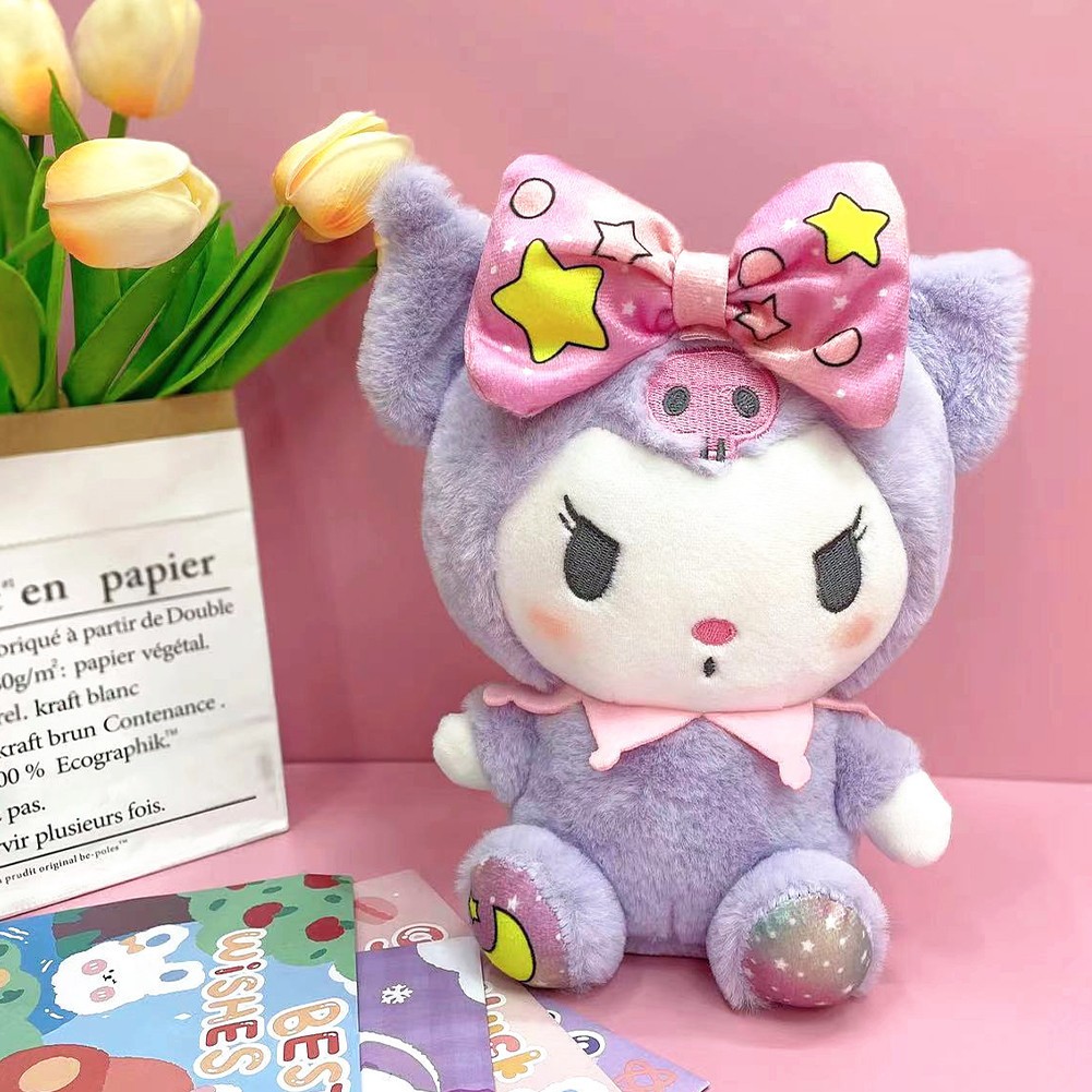 ส่งจากไทย💥25CM ตุ๊กตาผ้าพลัฌ Kuromi ตุ๊กตาผ้า melody ตุ๊กตานุ่ม รูปการ์ตูน ของเล่นเด็กของขวัญวันเกิด - รูปที่ 6