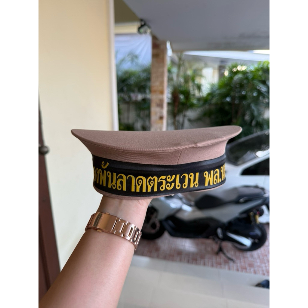 อ่านรายละเอียดก่อนสั่งซื้อ หมวกกะลาสี สีขาว / สีกากี พร้อมแถบกองพันลาดตระเวน พล.นย.