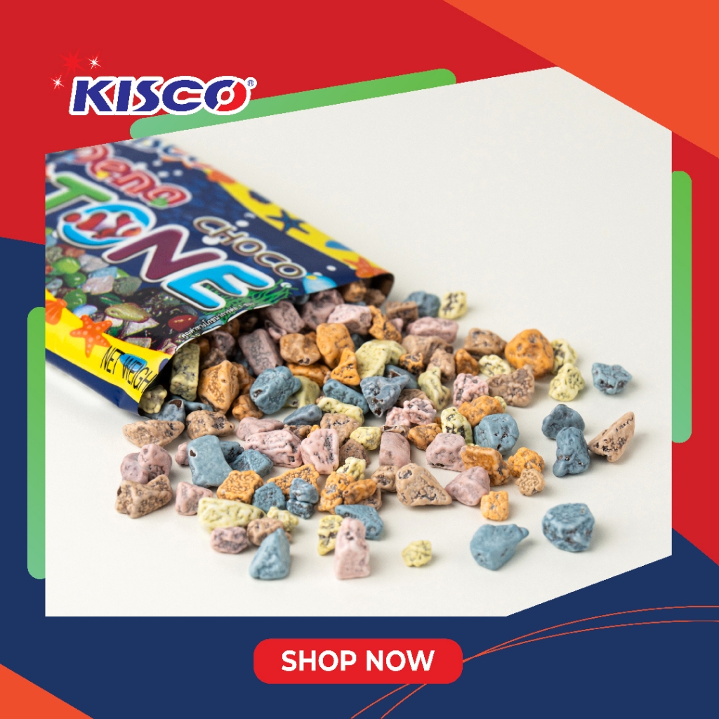 12 ซอง 18 กรัม ดีโน่ช็อกโกแลตหินตราคิสโก้ Deno Cholate Stone