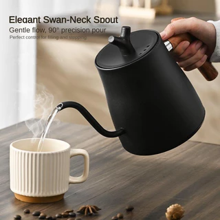 ☕️กากาแฟดริป กาดริปกาแฟ เหยือกกาแฟ 1L Smart Electric Kettle Drip coffee kettle กาน้ำคอห่าน ทำจากสแตนเลส กาน้ำชงกาแฟ