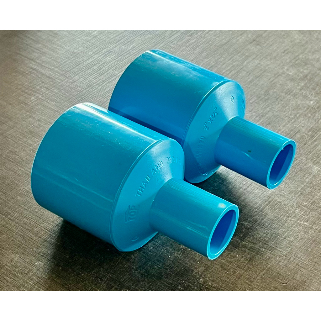 (แพ็ค10,15ตัว) 2“x3/4” ข้อลดกลมหนา ขนาด 2นิ้ว ลด 6หุน PVC13.5 ตรา TOP