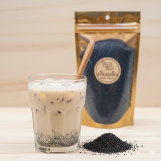 งาดำคั่วบด ละเอียด Ground Roasted Black Sesame มี อย. งาดำคั่วเตาถ่าน 100% ตรา เต็มเมล็ด ขนาดถุงละ 300 g พร้อมส่ง