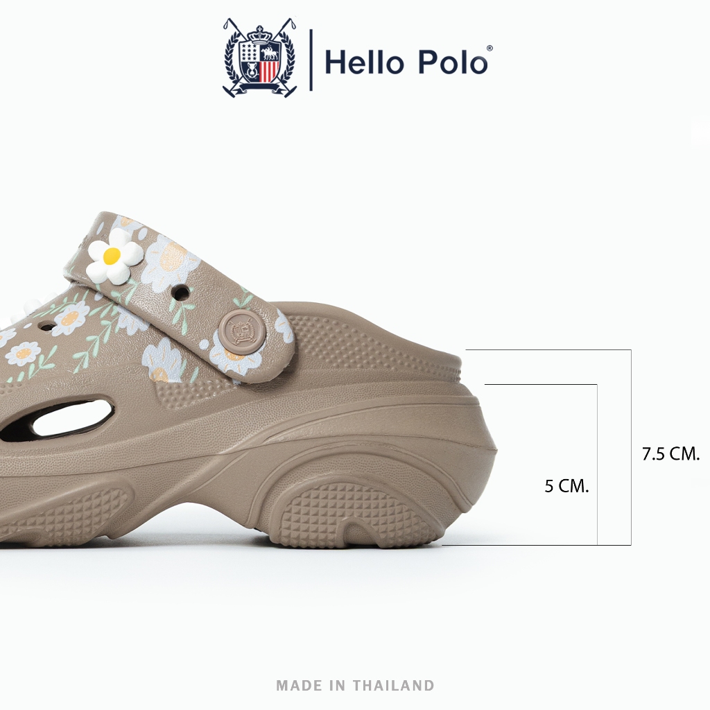 Hello Polo รุ่น HP8053B รองเท้าหัวโต รองเท้าแฟชั่น EVA ลายดอกไม้เดซี่ นุ่มเบา ใส่สบาย สไตล์มินิมอล รูปที่ 7