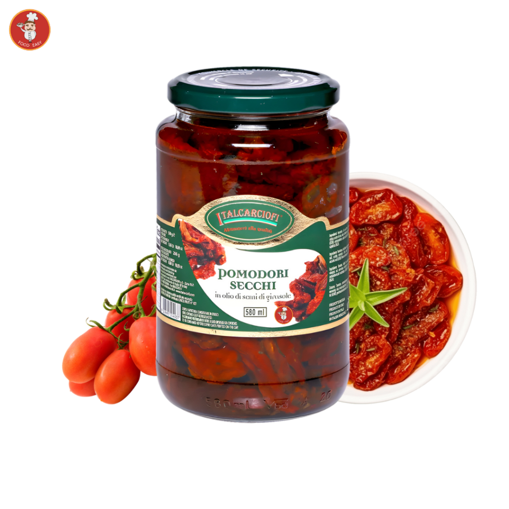 มะเขือทศแห้งในน้ำมันดอกทานตะวัน - ITALCARCIOFI Sun Dried Tomato in Sun Flower Oil 580ml