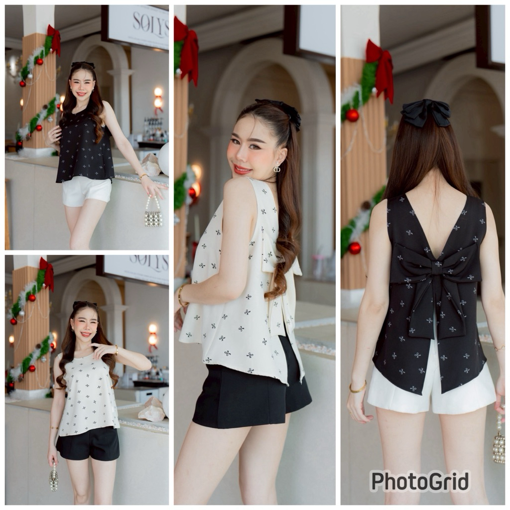 น้องแขนกุด โบว์หลังลายใหม่มาแล้วค่าา👏🏻👏🏻 ดีเทลผ่าหลัง เซ็กซี่เบาๆ