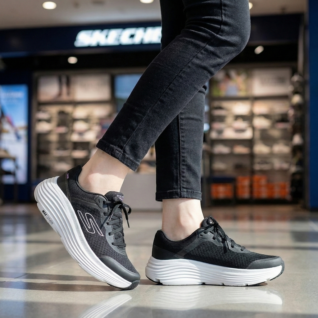 💸โปร 2,300 🇹🇭แท้~ช็อปไทย​🇹🇭 SKECHERS Max Cushioning Endeavour ผ้าใบ ใส่วิ่ง ออกกำลังกาย ใส่ทำงาน สีด