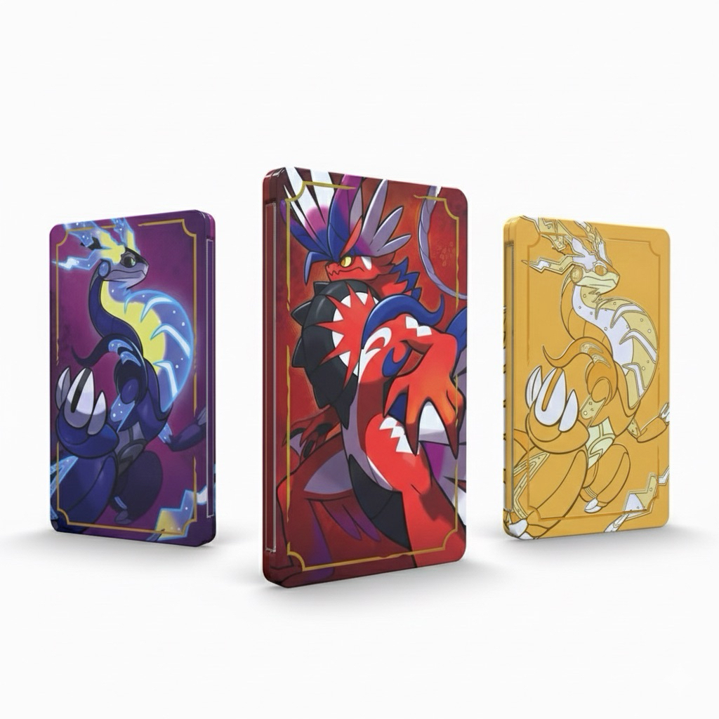 Pokemon Scarletออ and Violet Steelbook [มีแต่กล่องเหล็กไม่มีแผ่นเกมนะครับ] [มือ2]