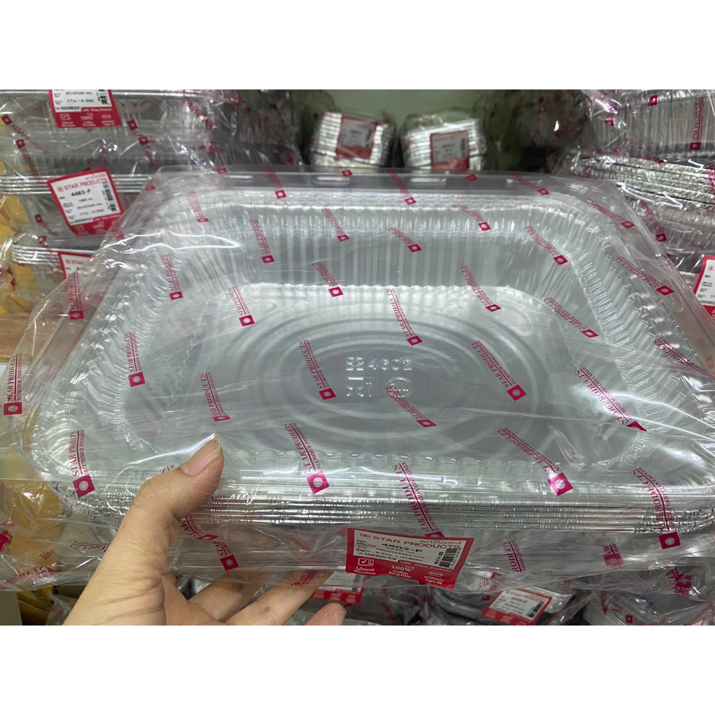 ถาดฟอยล์ 4602-P ขนาดใหญ่ 3600ml. สำหรับใส่ของไหว้ เค้กขนาดใหญ่