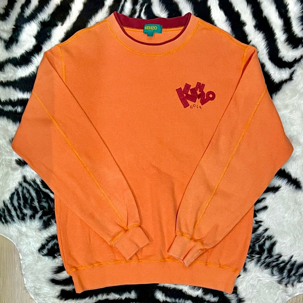🧡🤎 Vintage Kenzo Golf 🧡🤎 - Orange Blast มือสอง