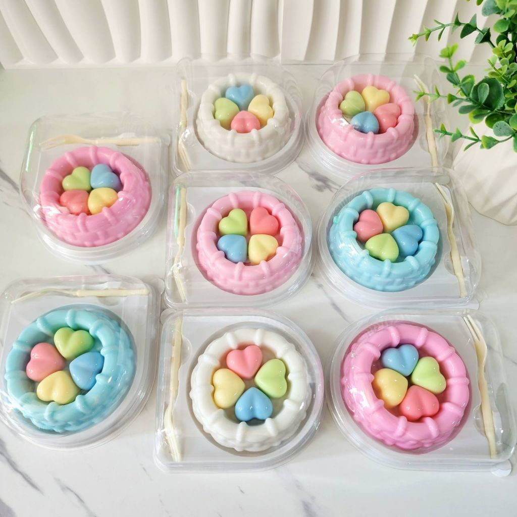 เซตตะกร้าหัวใจพร้อมทำ3อย่าง ตะกร้า,แผ่นหัวใจ,กล่องมีส้อม - รูปที่ 2