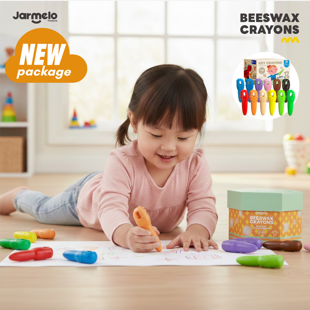Jarmelo(Joan Miro) สีเทียนเด็กปลอดสารพิษ Key Crayons เด็ก1ขวบเล่นได้ ปลอดภัยมี มอก.ฟรีไฟล์ภาพระบายสี