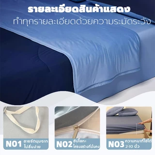 ชุดปลอกผ้านวมทูโทน / ผ้าปูที่นอน / ปลอกหมอน ทำจากผ้าฝ้าย100% ผ้าฝ้าย สีพื้น มินิมอล ขนาด 3.5/4/5/6ฟุต