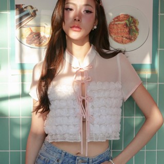 LUCA STUDIO_Yujin crop top (Pre-order 18 April) - เสื้อครอปผ…