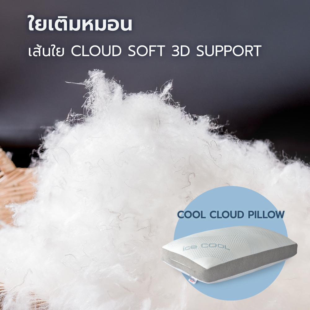 LUCKY Mattress ใยเติมหมอน Cool Cloud Pillow /  Hotel Smart Pillow