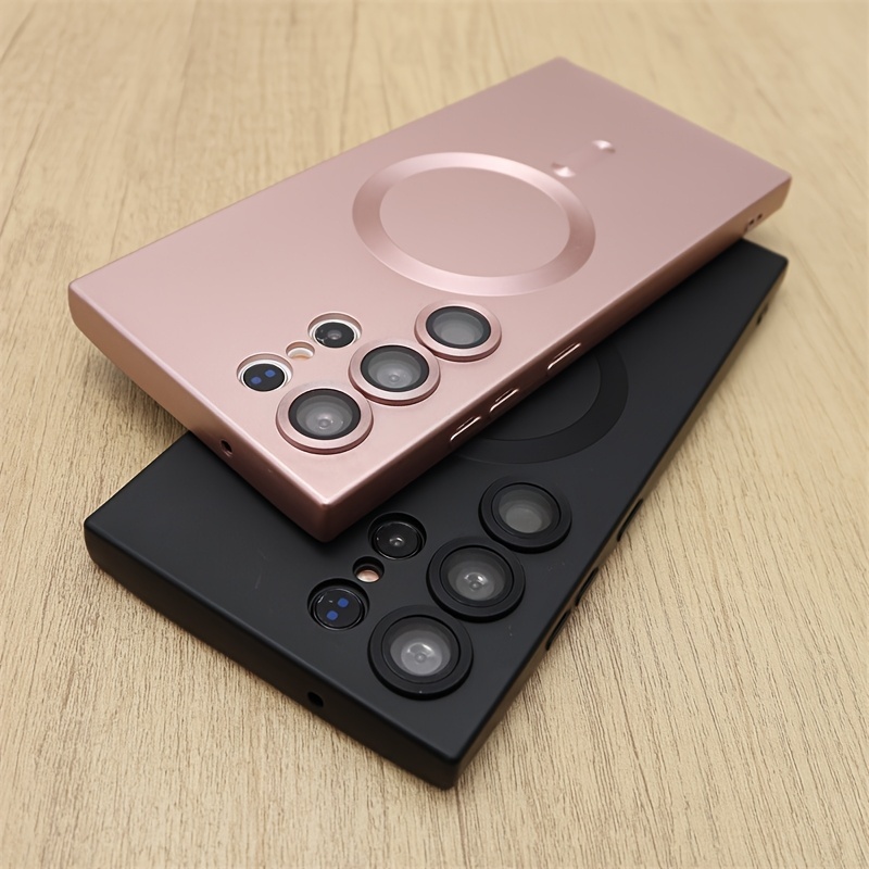 เคสโทรศัพท์แบบด้านแม่เหล็กfor samsung A07 A56 A16 A55 A05S A54 A36 A35 A26 S23FE S26Ultra S25พร้อมฟิล์มป้องกันเลนส์-CXK