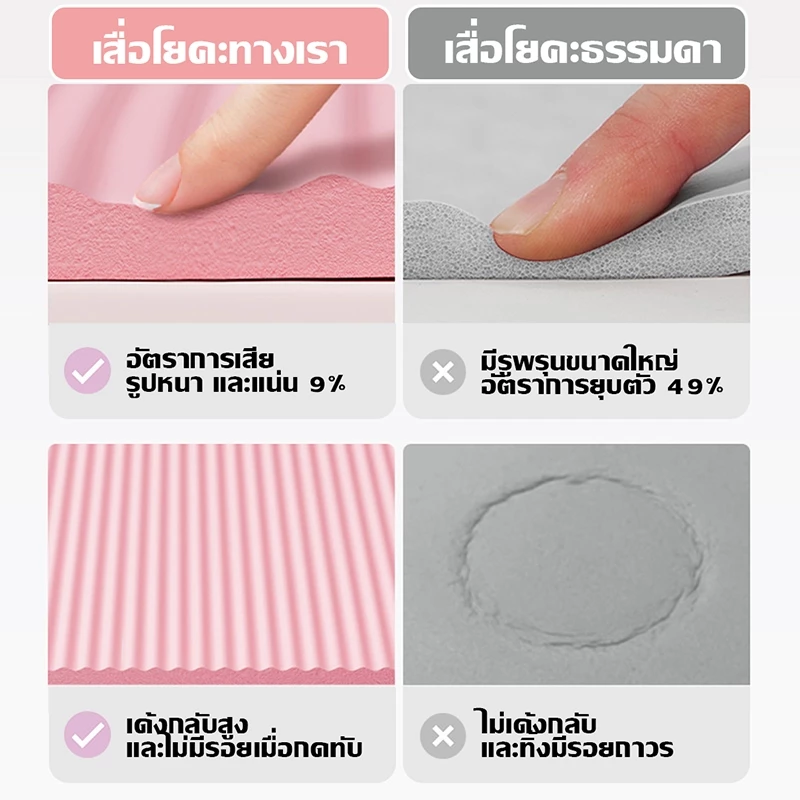 HOMIDEA เสื่อโยคะ NBR อุปกรณ์ออกกำลังกาย thumbnail 6