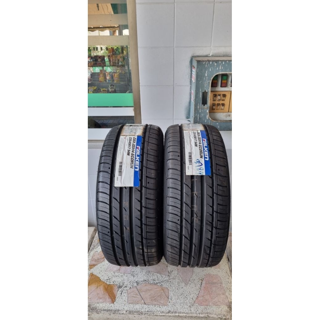 falken 235/45r17 ziex ze914 ยางใหม่ปี2024 (รวมยาง2เส้น)แถมจุ้มลมฟรี2ตัว