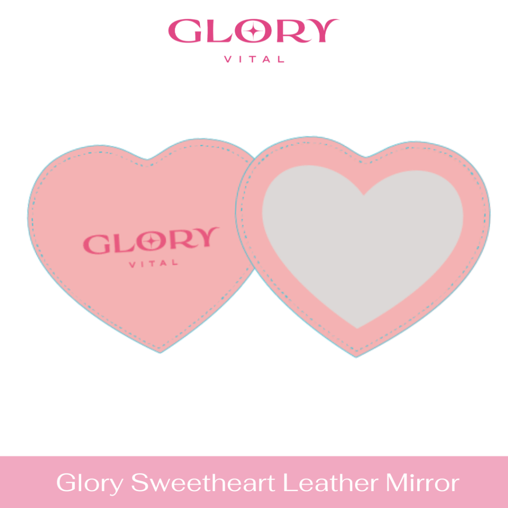 Glory Sweetheart Leather Mirror กลอรี่ กระจกรูปหัวใจ