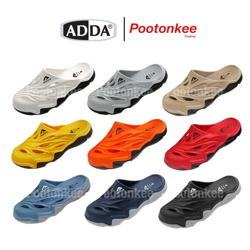 ADDA  รุ่น 5TD74-M1 รองเท้าแตะ รองเท้าลำลอง แบบสวมหัวโต รุ่น 5TD74-M1 ไซส์ 7-10