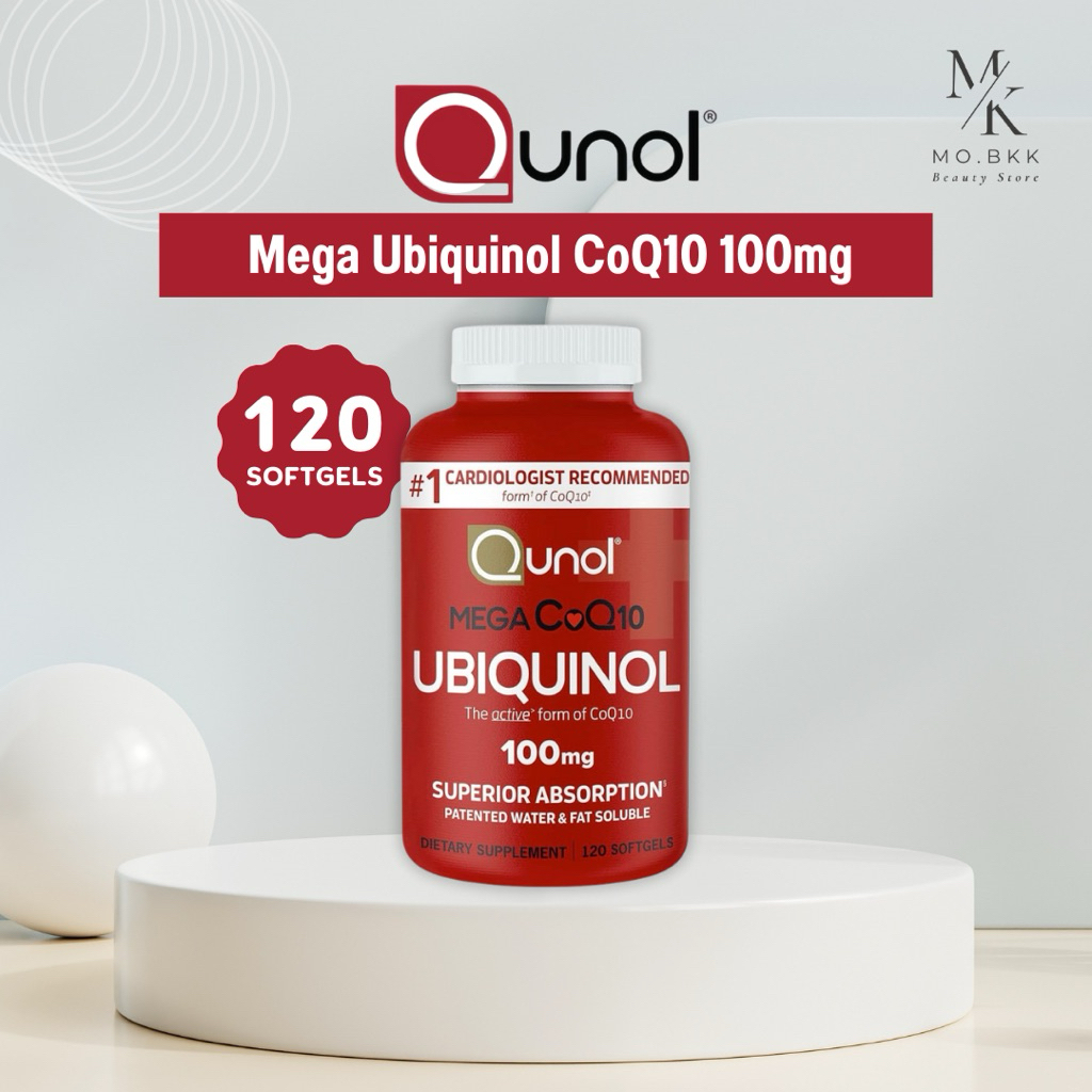 QUNOL Mega Ubiquinol CoQ10 100 mg (120 softgels)