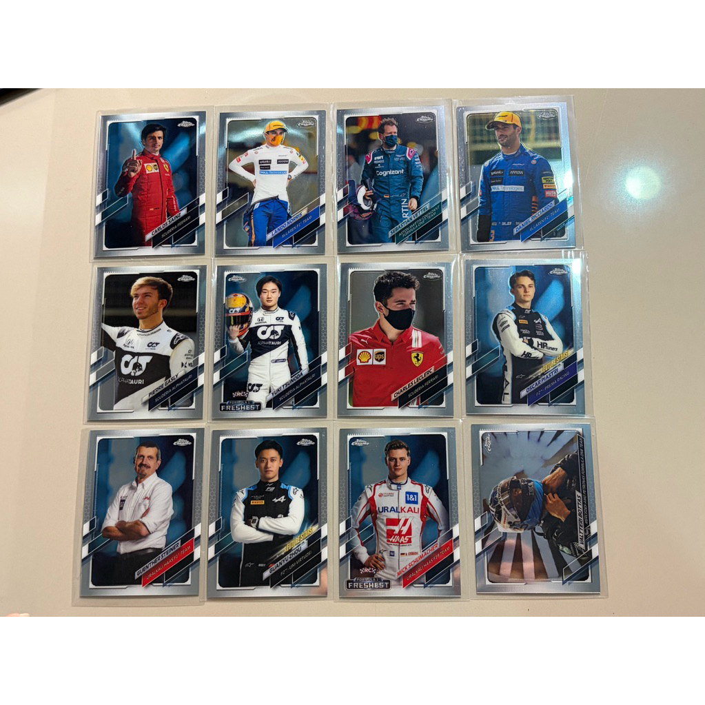 การ์ด 2021 Topps Chrome Formula 1 F1 Single Card