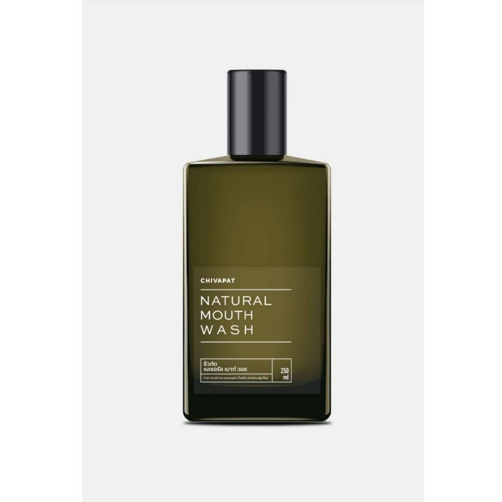 น้ำยาบ้วนปากสมุนไพรของชีวภัต Natural Mouth Wash ขนาด 250 ML ไม่มีสารเคมี ไม่มีน้ำหอม ไม่มีสารกันเสีย และไม่มีแอลกอฮอล์