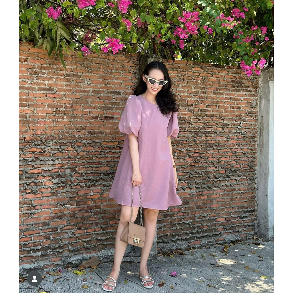 ส่งต่อ Wendy dress เดรสสีม่วงน่ารัก (Cayla Apparels)