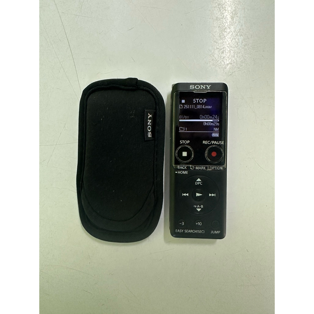 เครื่องบันทึกเสียง SONY ICD-UX570F (ส่งต่อ)ไม่ค่อยได้ใช้งาน