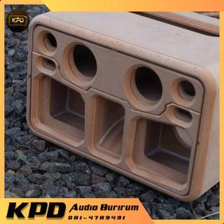 ตู้ลำโพง บลูทูธ DIY งานดิบ ตู้โค้ง 4.5นิ้วคู่ MDF (T45202)