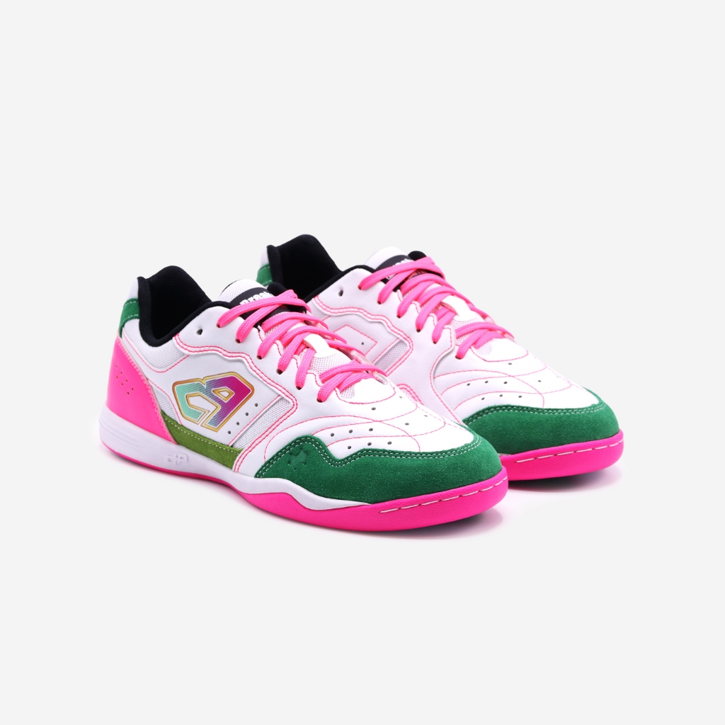 Breaker รุ่น Breaker ILucent fusion DriveX (BK214) รองเท้าฟุตซอลเบรกเกอร์  สี White Pink ไซซ์ 38 -44
