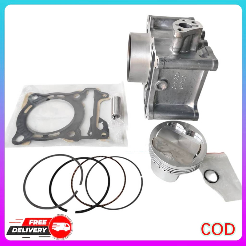 เสื้อสูบชุดใหญ่ PCX160 ขนาด62มิล เหมาะLEAD125/GIORNO125 แหวน+ปะเก็น+กิ๊บ+สลัก พร้อมประกอบครบชุด
