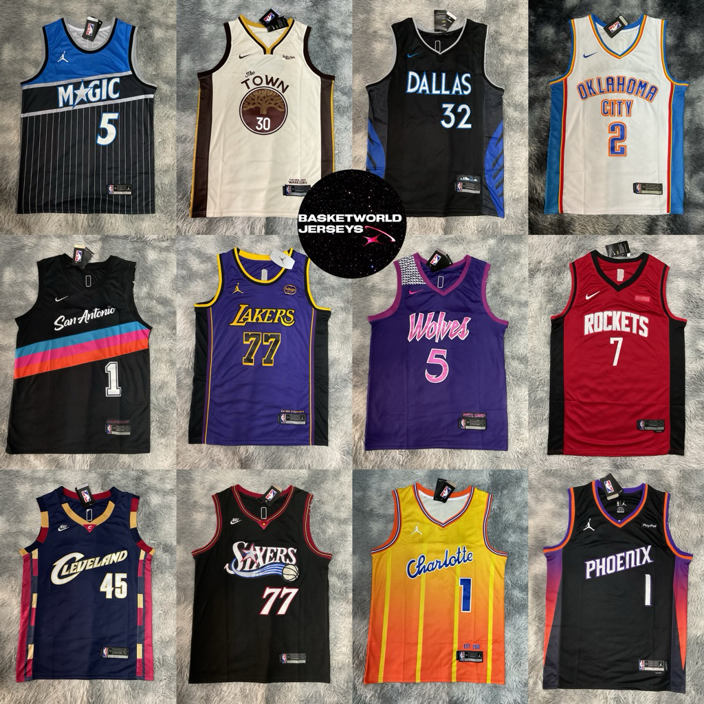 เสื้อบาสเกตบอลNBA เสื้อกีฬา ใส่ออกกำลังกาย ฟิตเนส ลายใหม่ล่าสุด